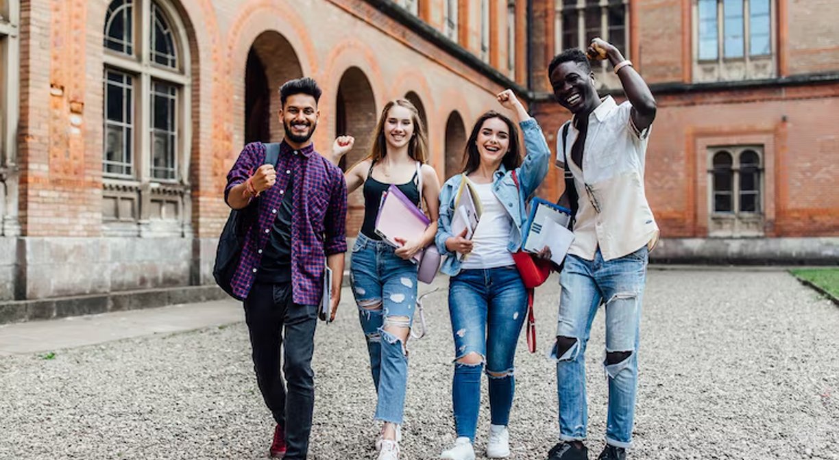 International students at American university